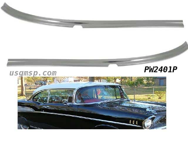 Molding windscreen 55-56 Chev LOWER - RHS or LHS  Choose